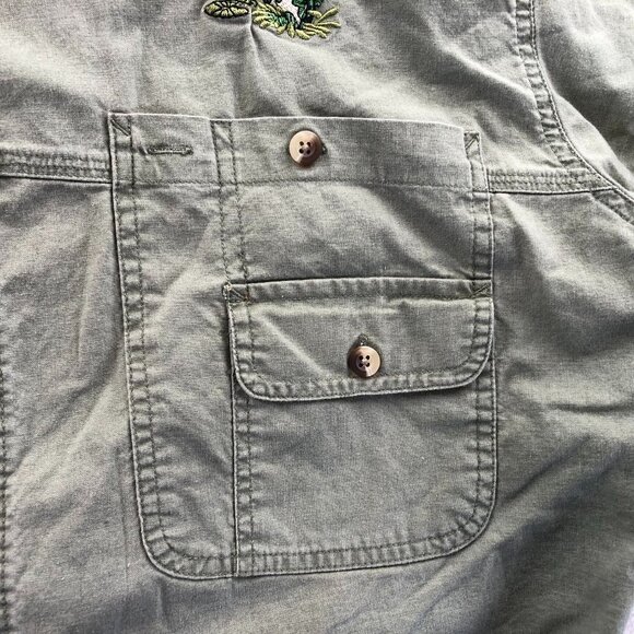 RedHead Mens Shirt Size XL Short Sleeve Utility Outdoors Casual Green Classic - Picture 8 of 11